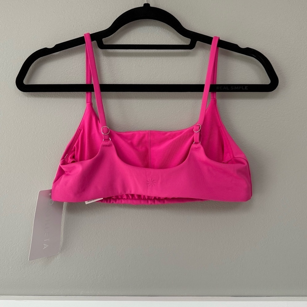 NWT Athleta Scoop Bikini Top A-C in Pop Pink - Picture 6 of 12